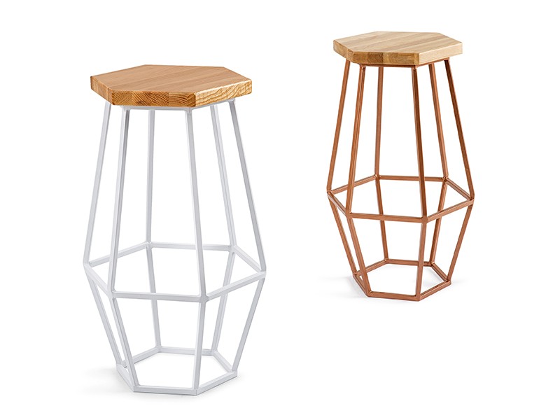 Hex barstool